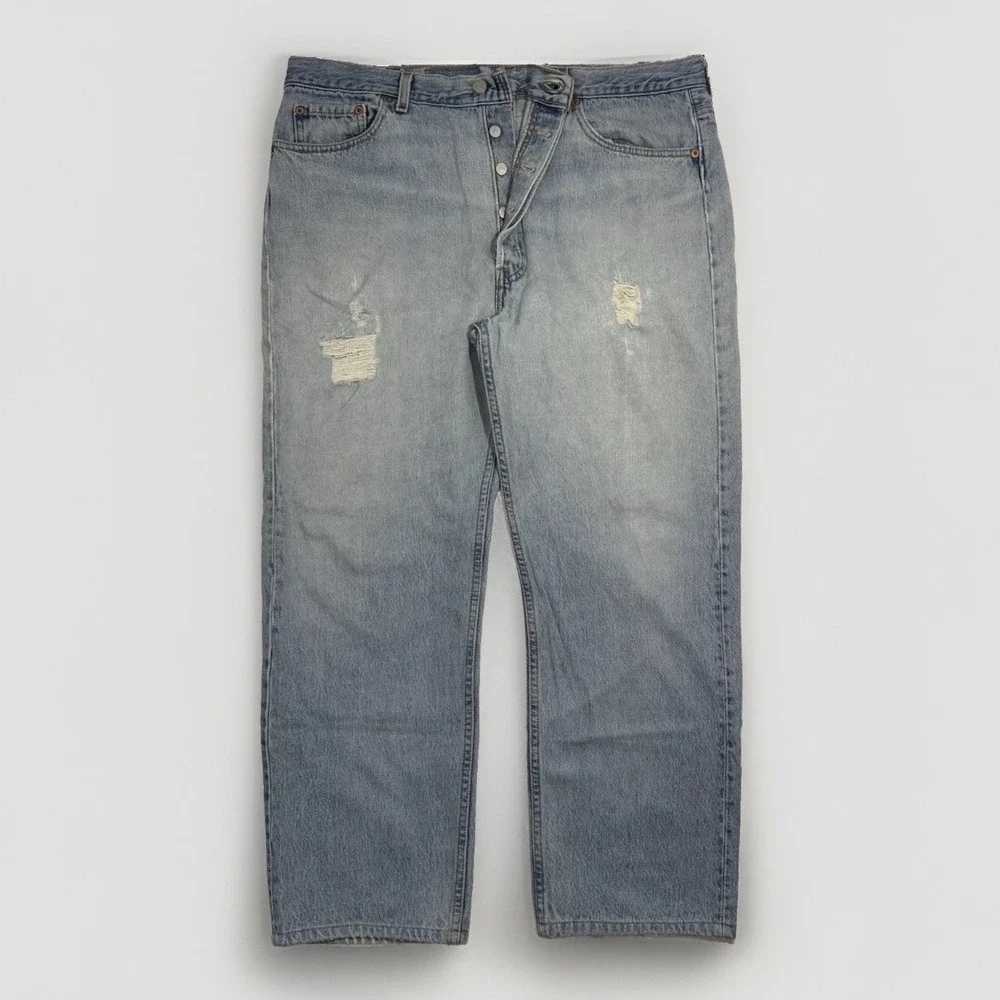 Vintage 90s Levi's 501 XX Denim Jeans Made in USA Size 40x30 Medium Wash 501XX